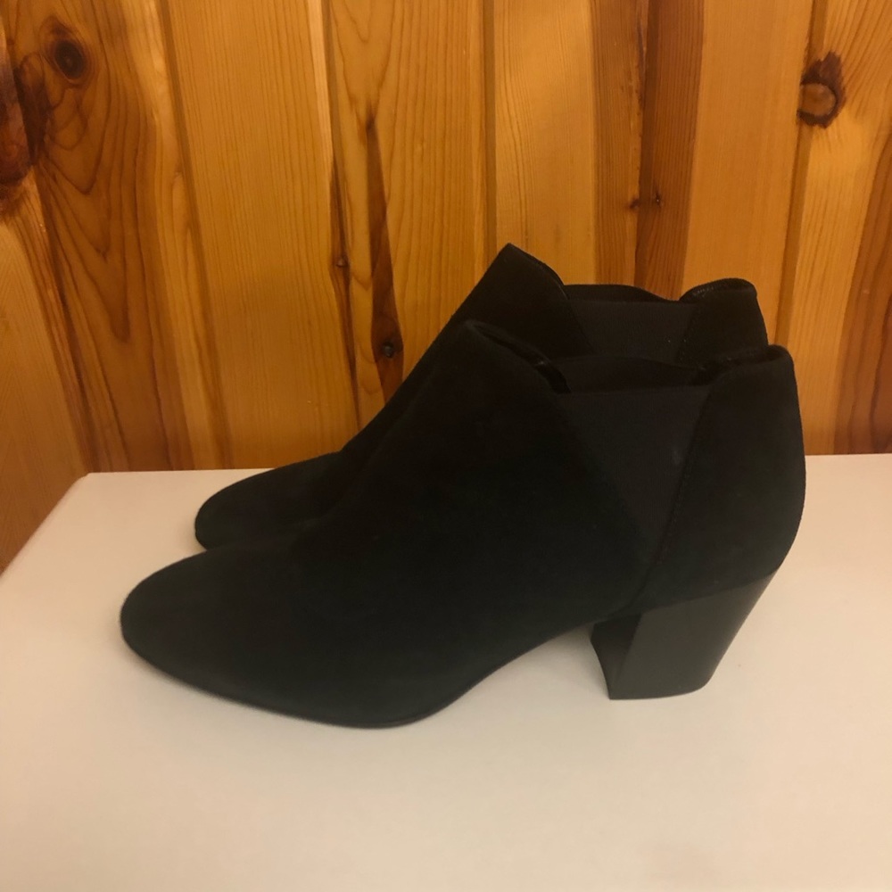 AQUATALIA made in Italy size black short ankle boots / booties leather 10